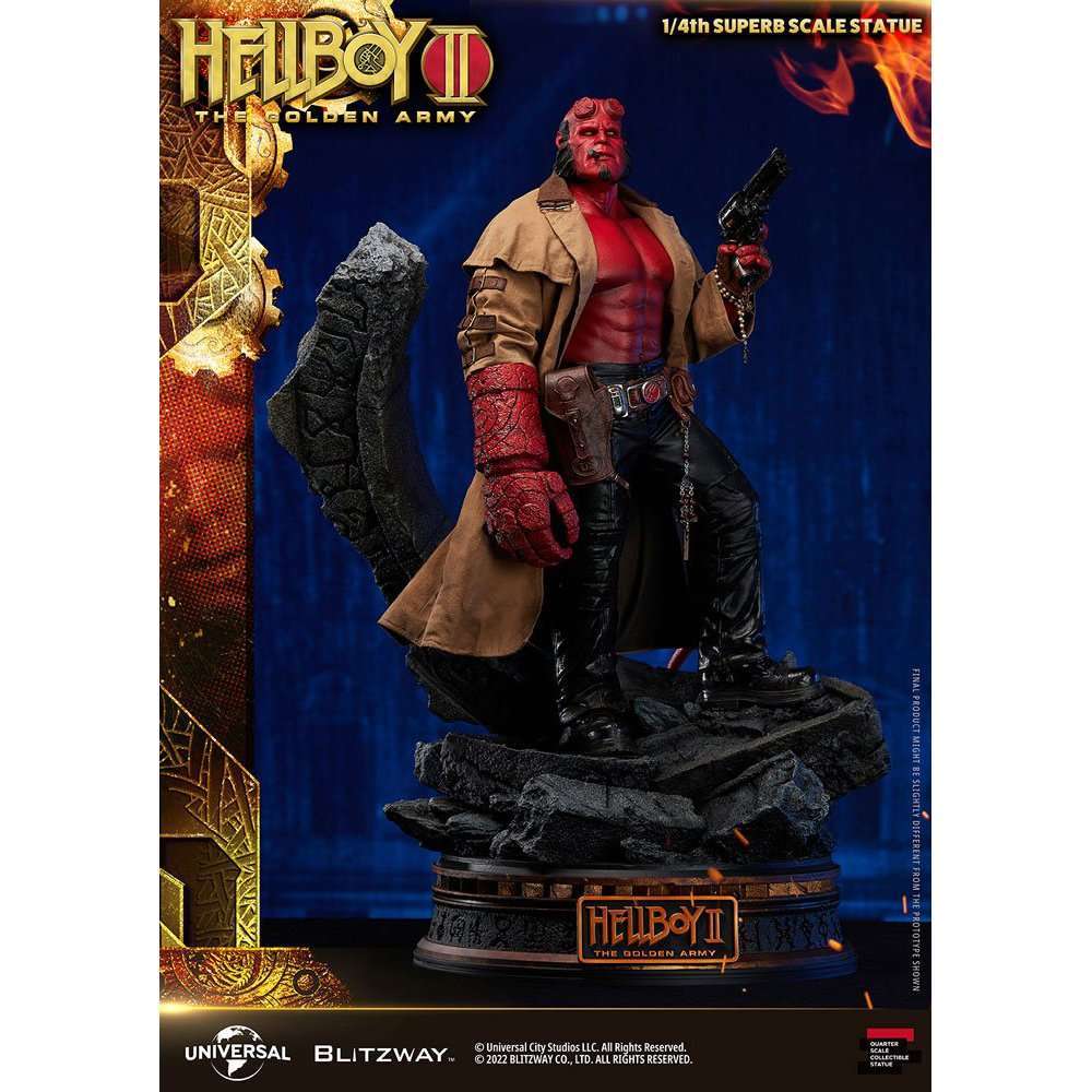 Blitzway Hellboy II: The Golden Army Superb Statue 1/4 Hellboy 70 cm by LAB7 Malta