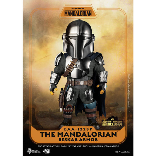 Beast Kingdom Star Wars The Mandalorian Egg Attack Action Action Figure The Mandalorian Beskar Armour 17 cm by LAB7 Malta