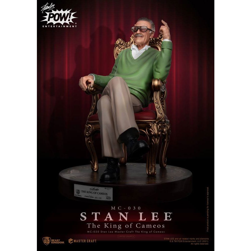 Beast Kingdom Stan Lee Master Craft Statue The King of Cameos 33 cm by LAB7 Malta