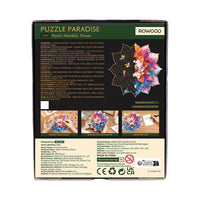 Rowood Mystic Mandala Flower TA001 – Wooden Shaped Jigsaw Puzzle