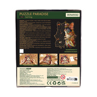 Rowood Cat King TA002 – Wooden Shaped Jigsaw Puzzle