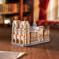 Rowood Paris Cathedral TG511 – 3D Wooden Puzzle Gothic Architecture Model