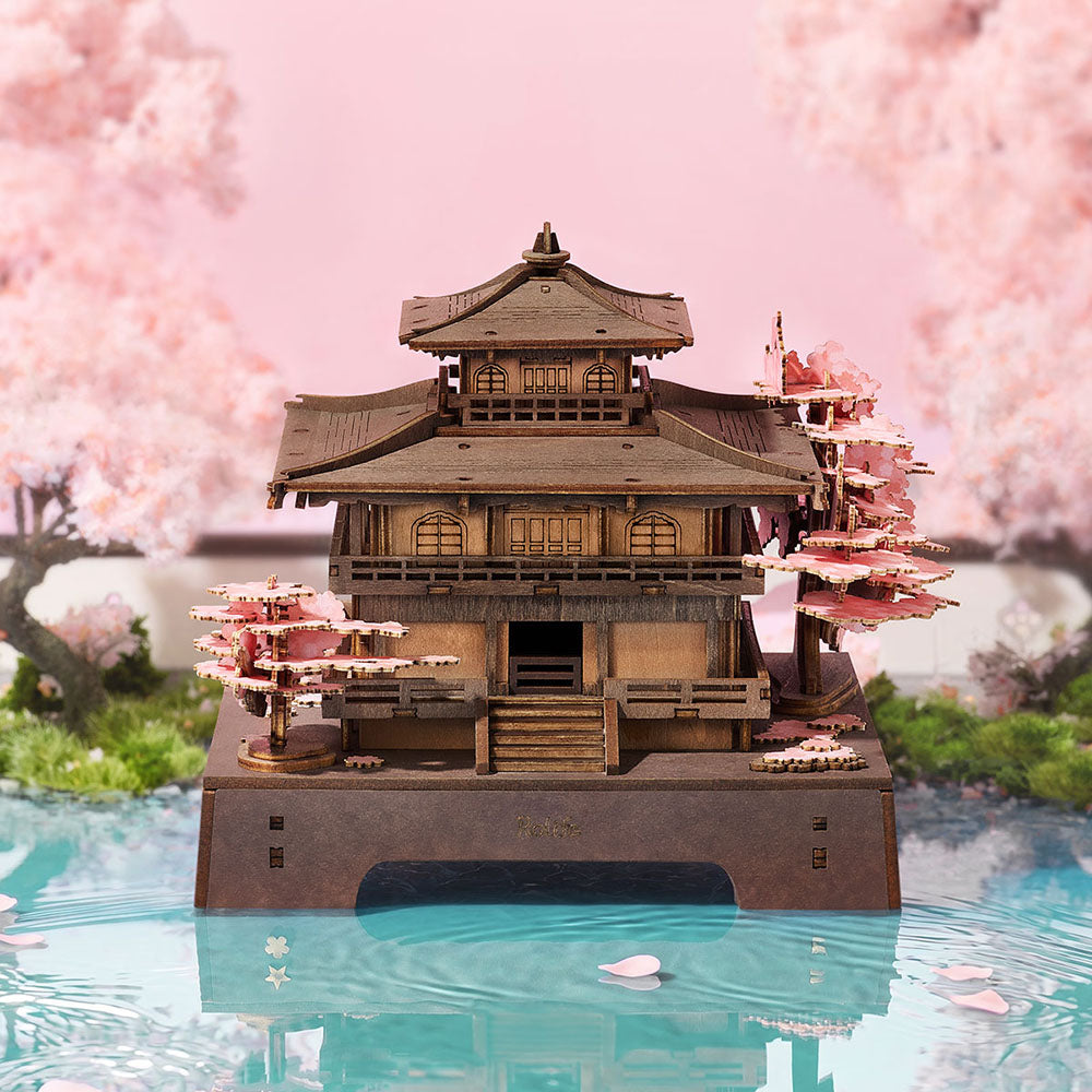 3D Wooden Puzzle – Sakura Pavilion TGA07