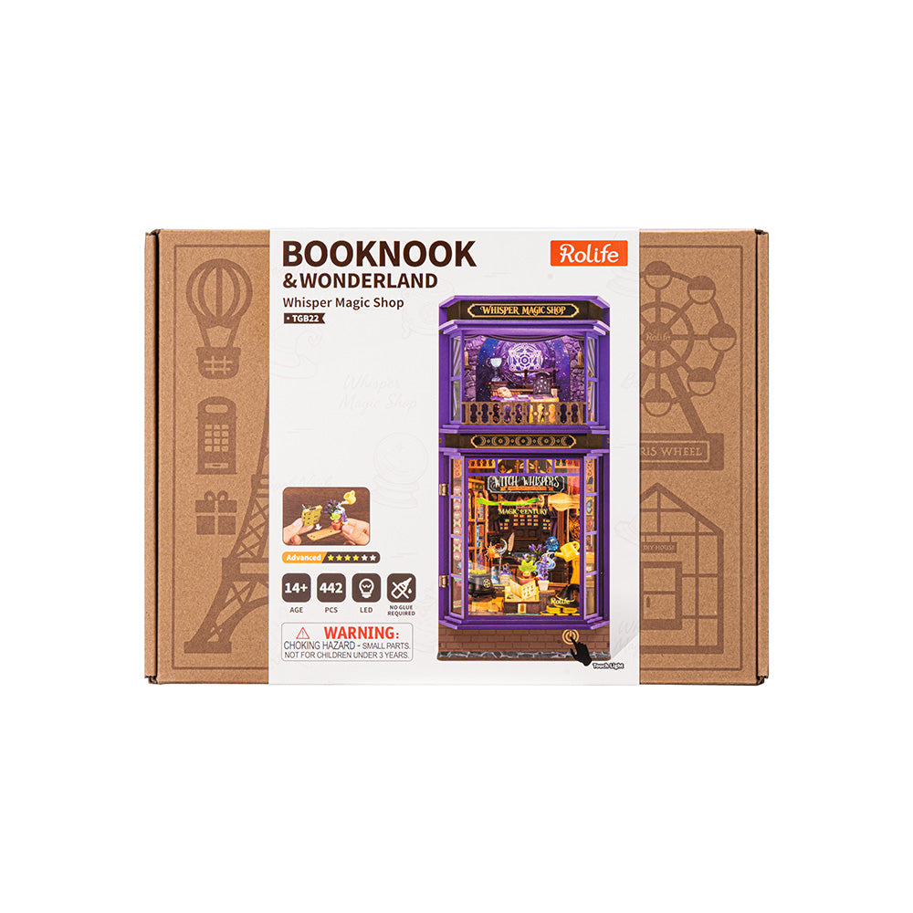 Rolife Whisper Magic Shop TGB22 – 442-Piece DIY Fantasy Book Nook Kit
