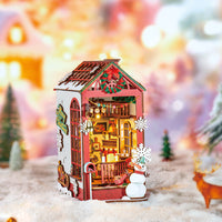 Rolife Christmas Book Nook Indoor Scene 3D DIY Kit TGC07