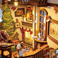 Rolife Christmas Book Nook Indoor Scene 3D DIY Kit TGC07