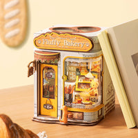 Rolife Fluffy Bakery TGE07 – 277-Piece DIY Book Nook Kit with LED Lighting