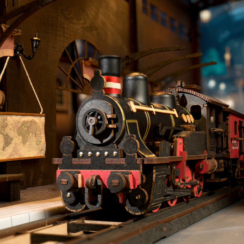 Rolife TGS01 Steam Journey – 3D Wooden Vintage Train Puzzle