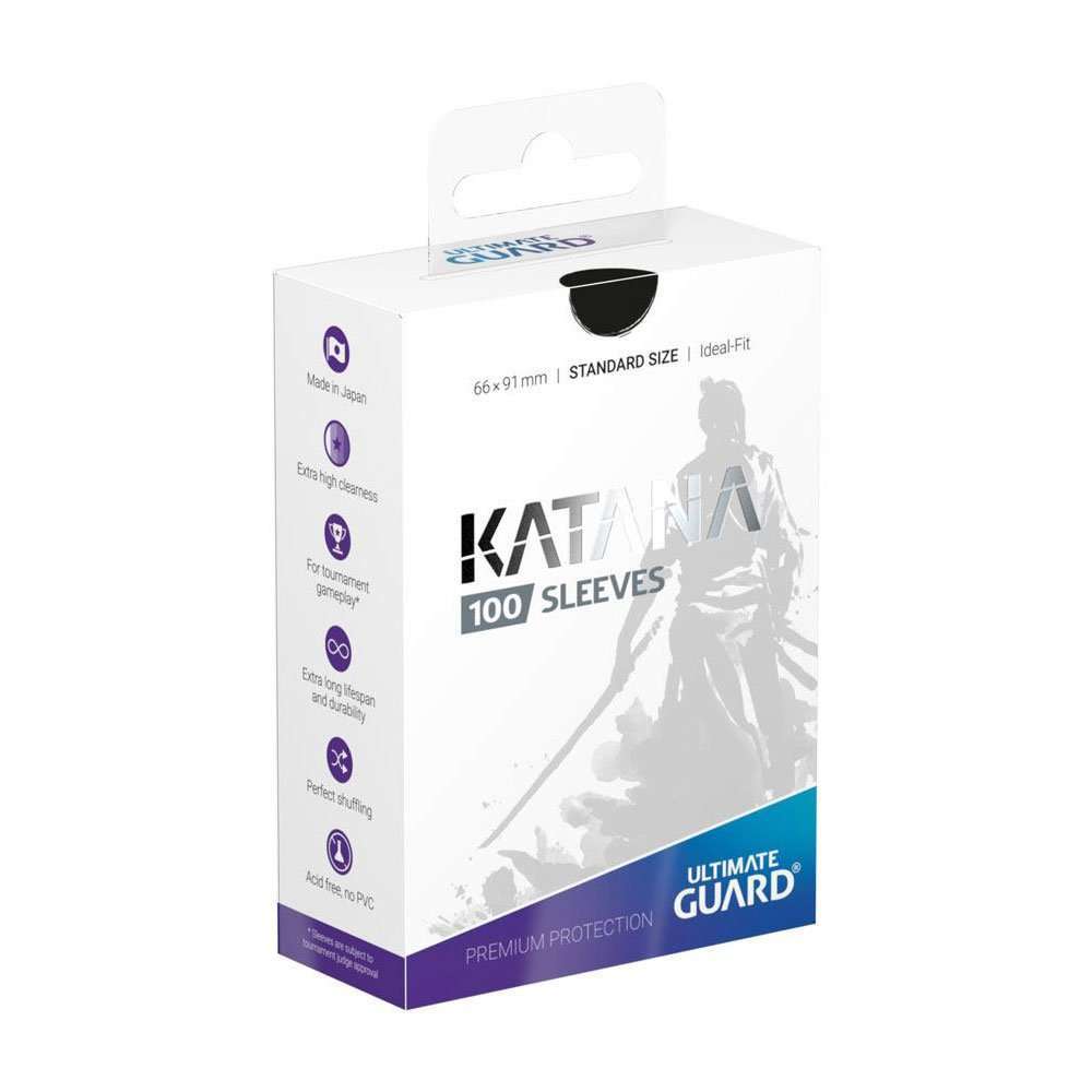 Ultimate Guard Katana Sleeves Standard Size Black (100) by LAB7 Malta