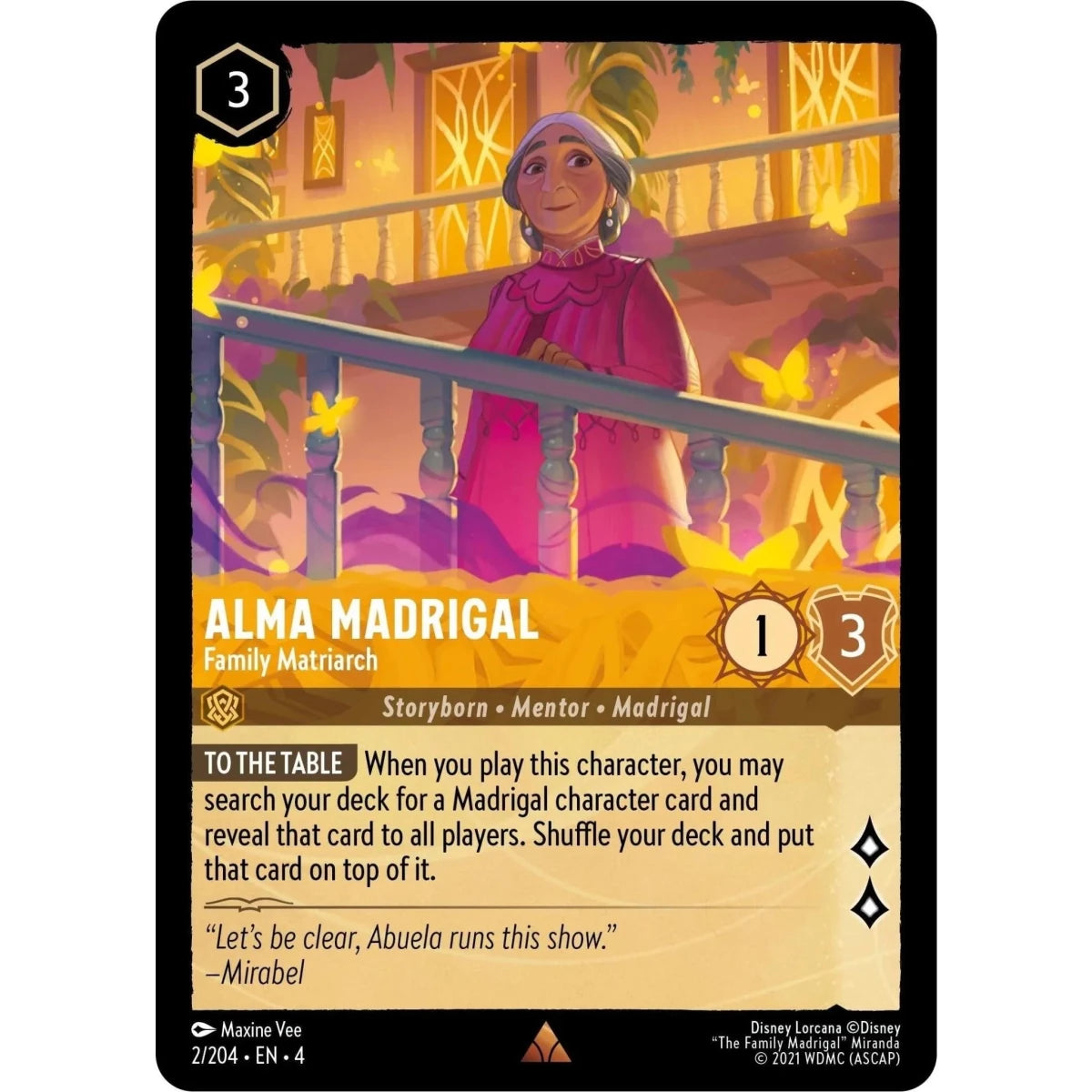 Alma Madrigal - Family Matriarch (2/204) (Ursula's Return) in Malta | LAB7