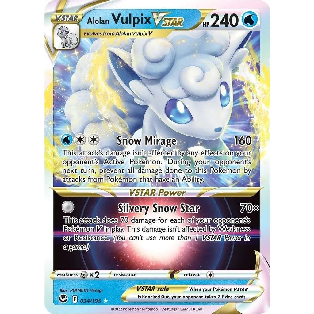 Alolan Vulpix VSTAR (034/195) (SWSH12: Silver Tempest) in Malta | LAB7