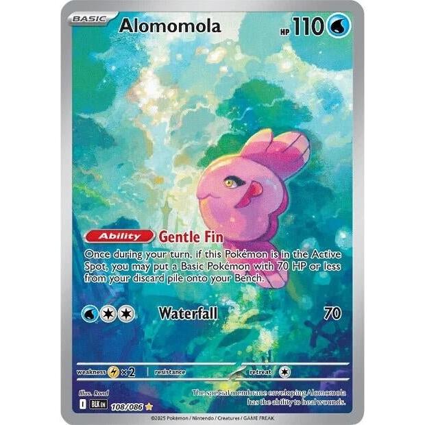 Pokemon Alomomola (108/086) (SV: Black Bolt) by LAB7 Malta, Europe