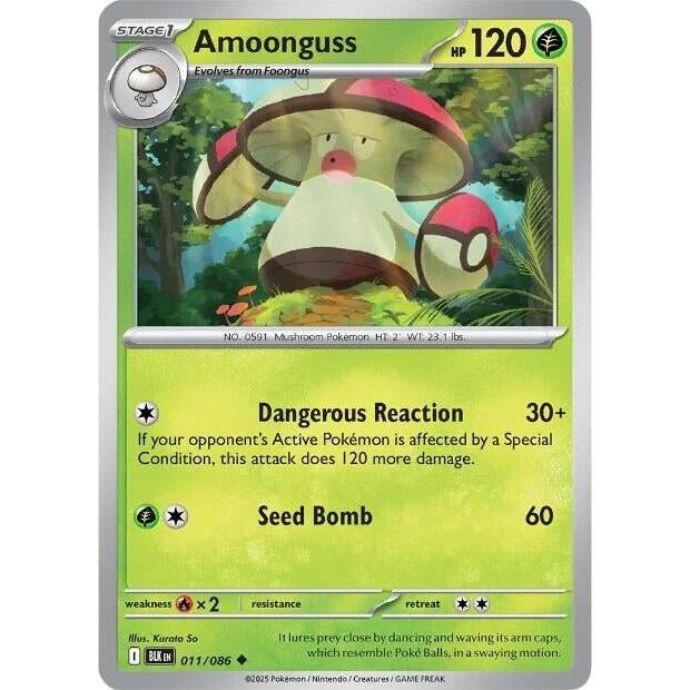 Pokemon Amoonguss (011/086) (SV: Black Bolt) by LAB7 Malta, Europe
