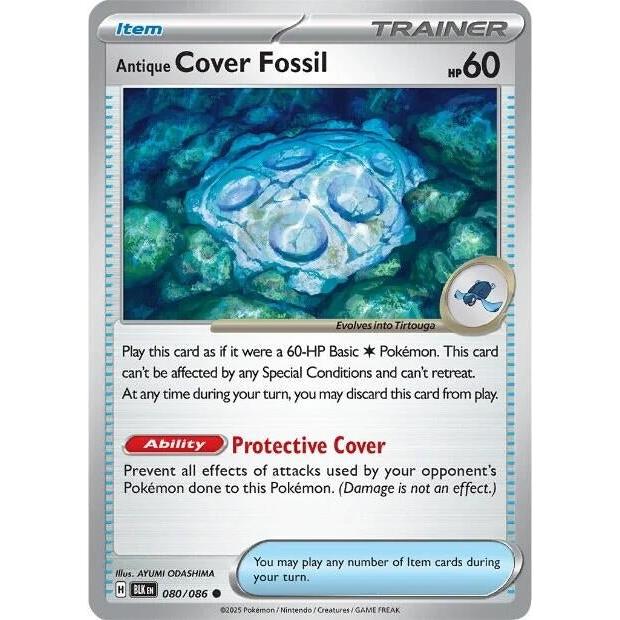 Pokemon Antique Cover Fossil (080/086) (SV: Black Bolt) by LAB7 Malta, Europe