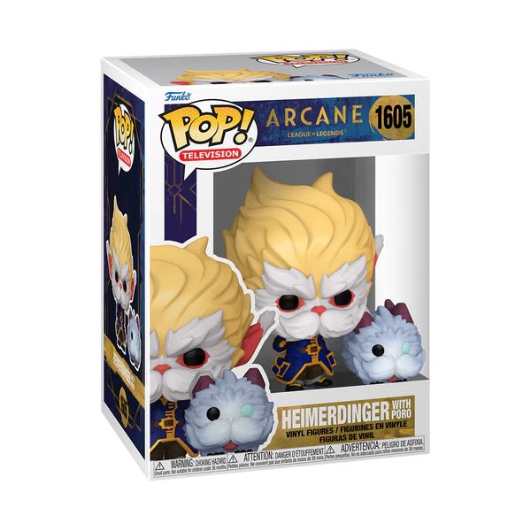 Arcane POP TV No.1605 Heimerdinger with Poro Figure by LAB7 Malta, Europe