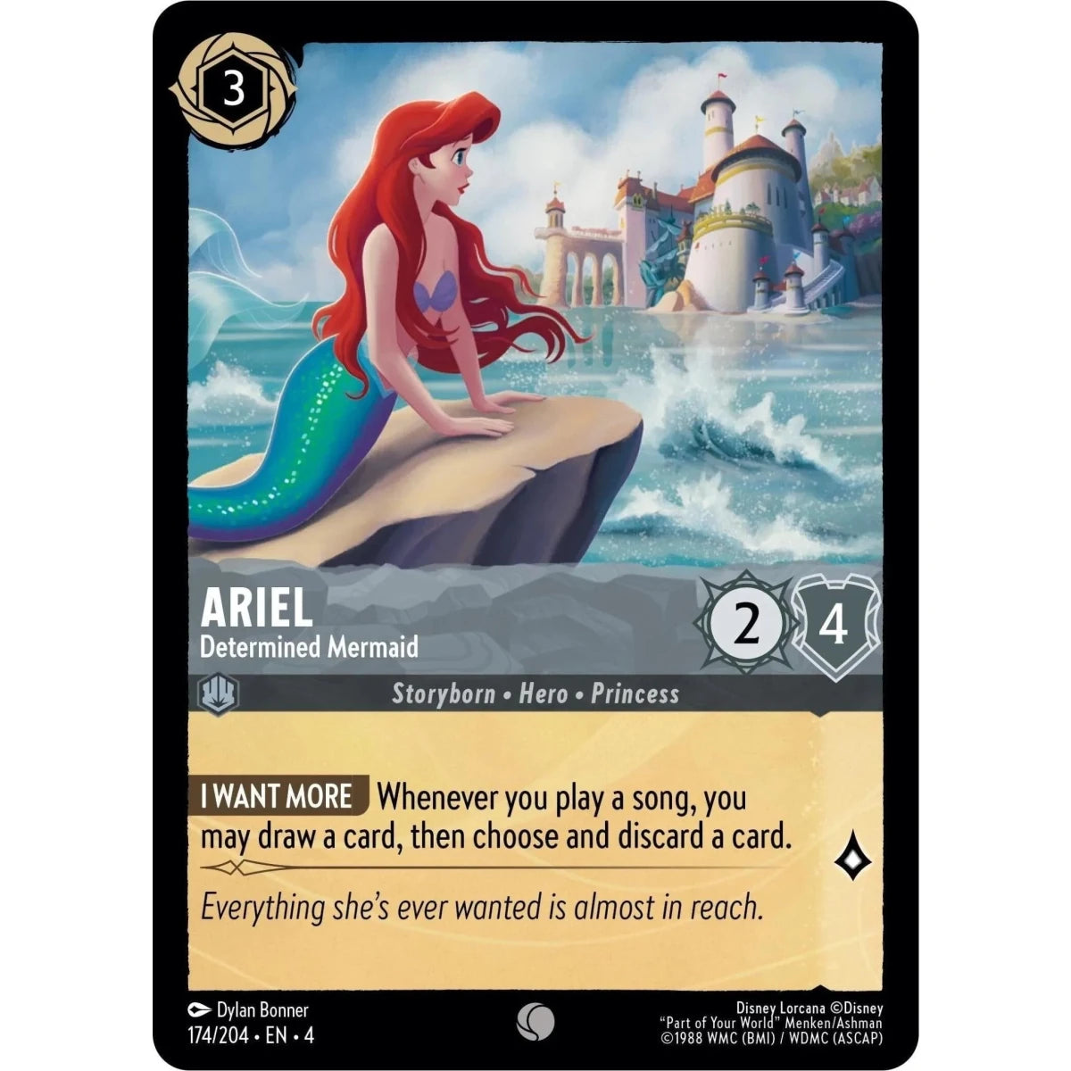 Ariel - Determined Mermaid (174/204) (Ursula's Return) in Malta | LAB7