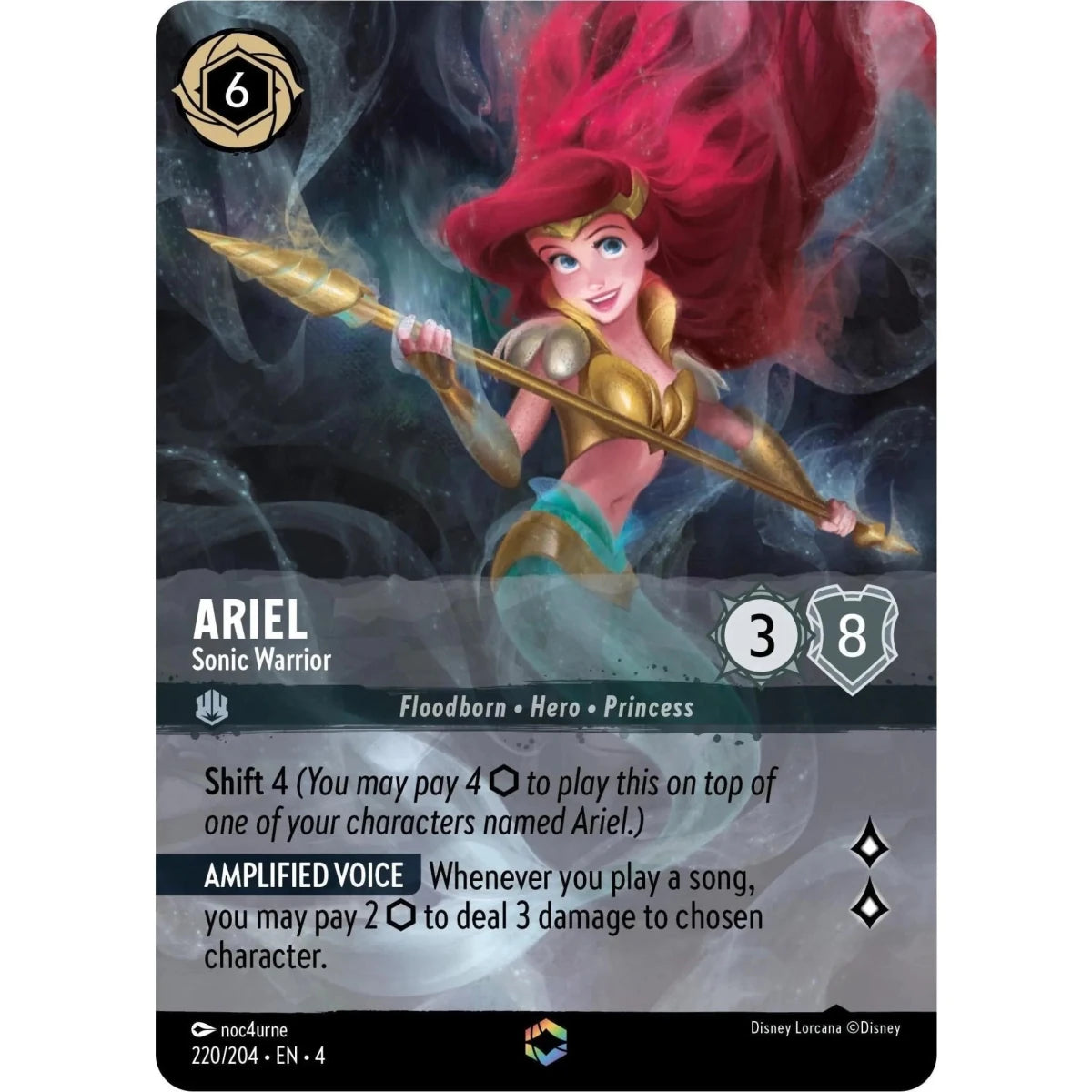Ariel - Sonic Warrior (Enchanted) (220/204) (Ursula's Return) in Malta | LAB7