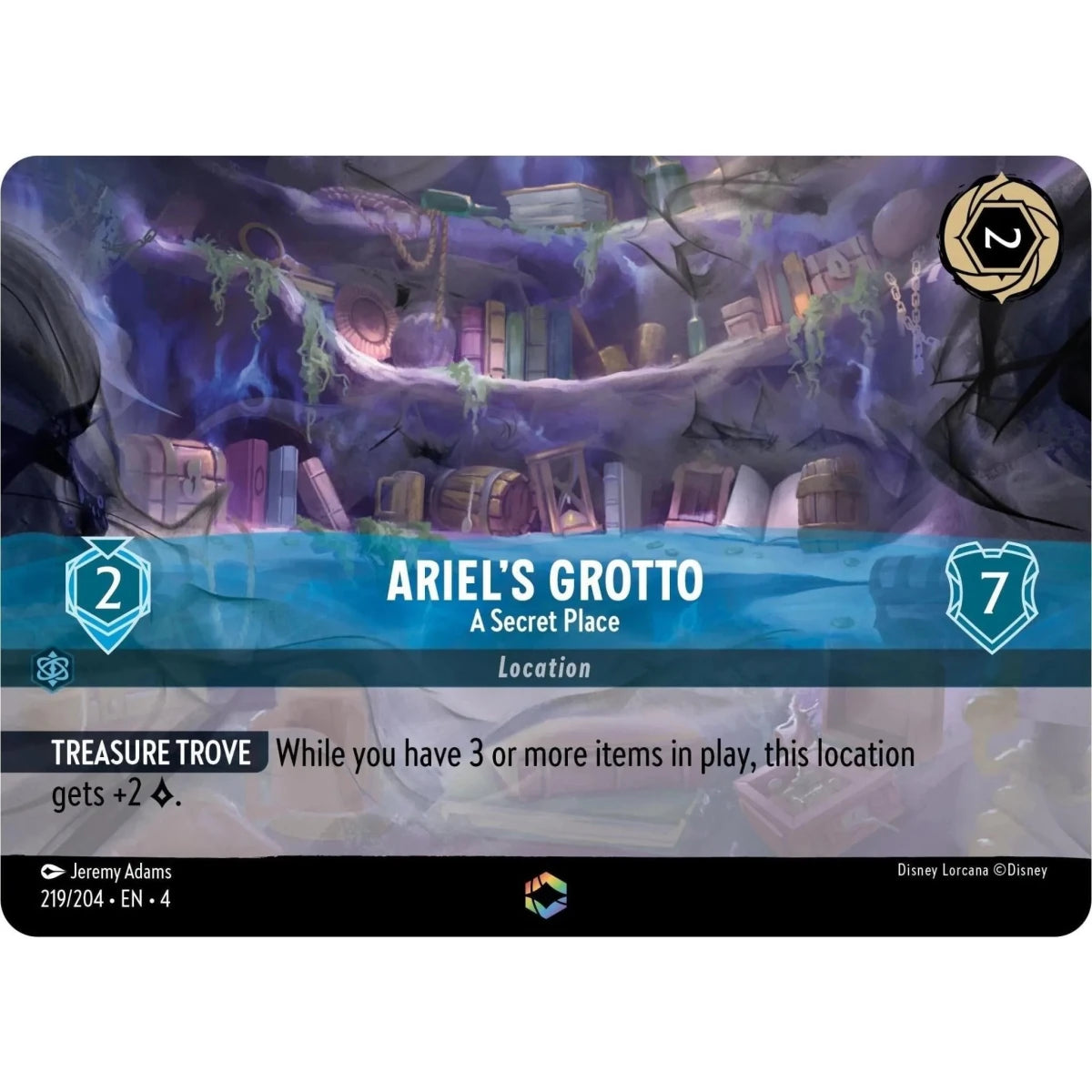 Ariel's Grotto - A Secret Place (Enchanted) (219/204) (Ursula's Return) in Malta | LAB7
