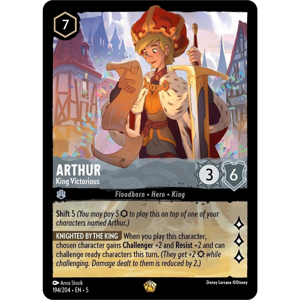 Arthur - King Victorious (194/204) (Shimmering Skies) in Malta | LAB7