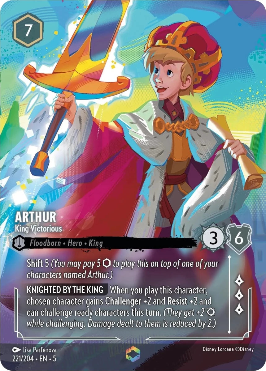 Arthur - King Victorious (Enchanted) (221/204) (Shimmering Skies) in Malta | LAB7