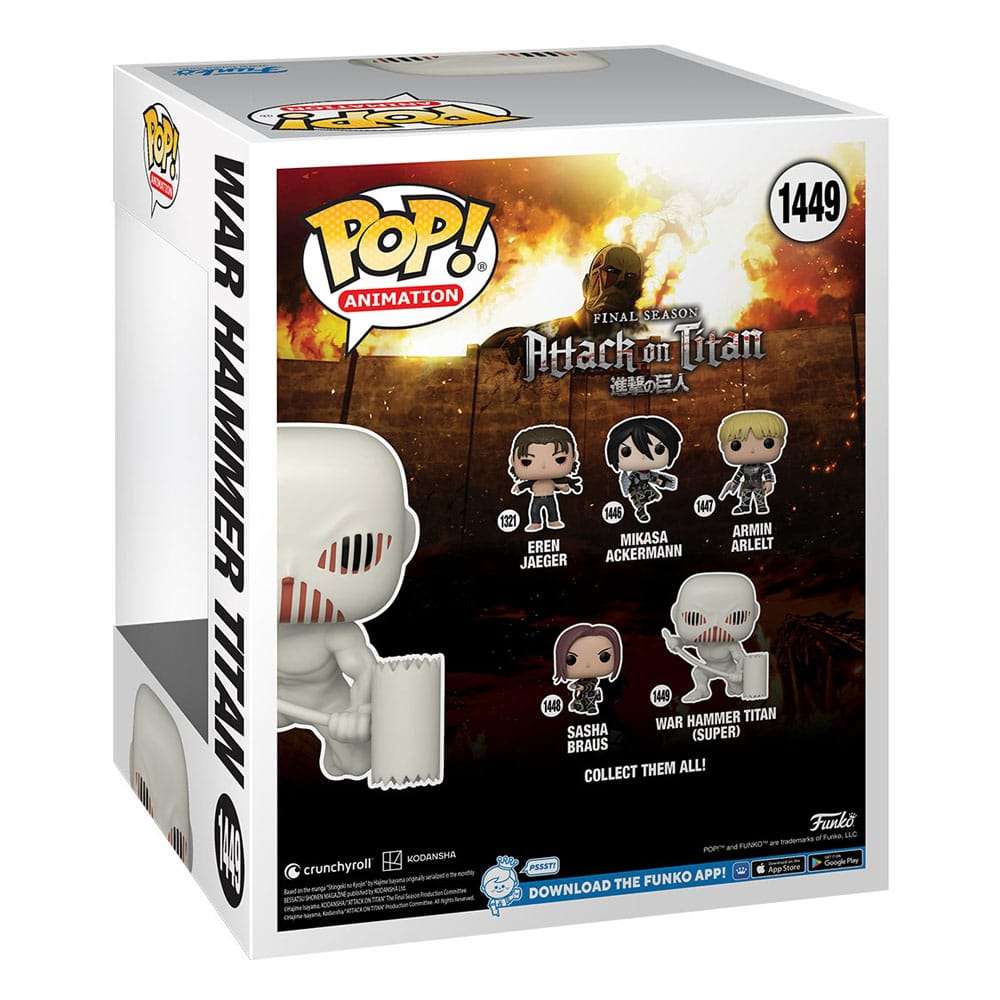 Attack on Titan Oversized POP! Vinyl Figure War Hammer Titan 15 cm by LAB7 Malta, Europe