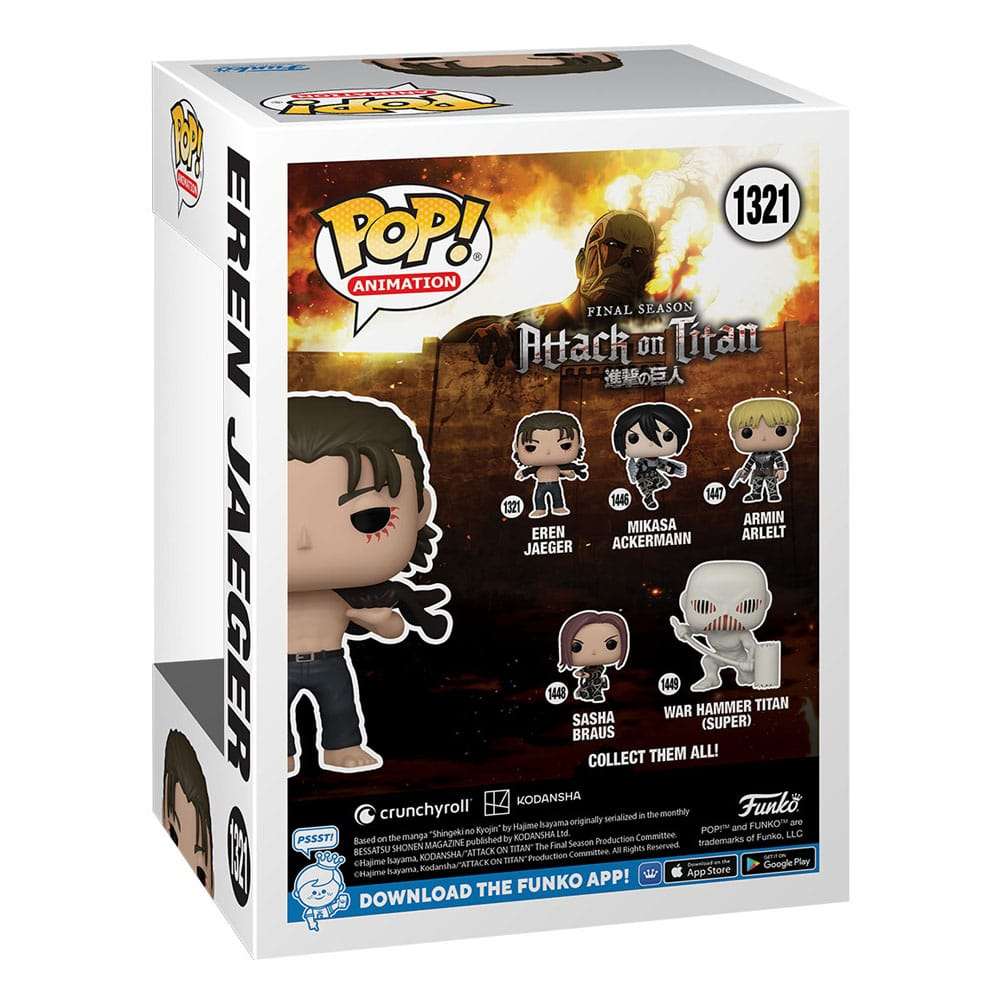 Attack on Titan POP! Animation Vinyl Figure Eren Jeager 9 cm by LAB7 Malta, Europe