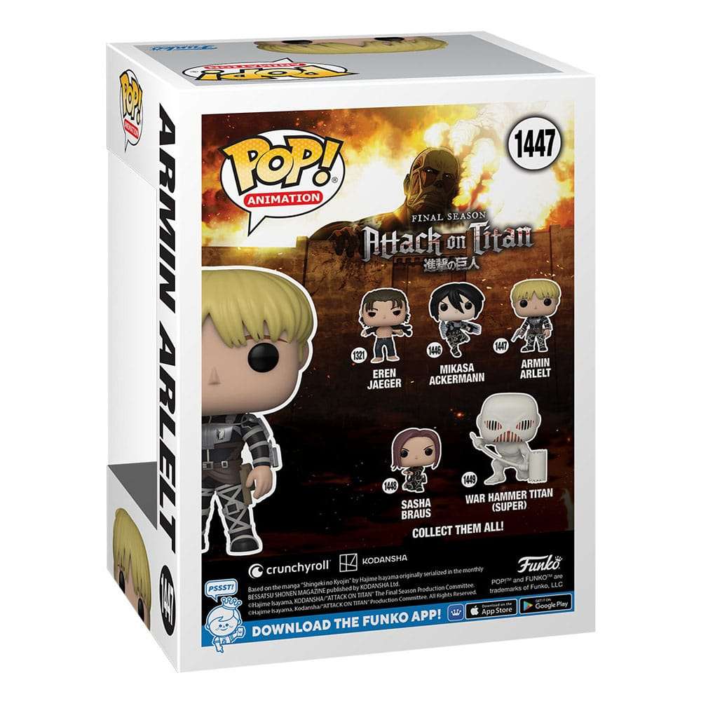 Attack on Titan S5 Funko Pop Armin Arlert Figure 1447 by LAB7 Malta, Europe