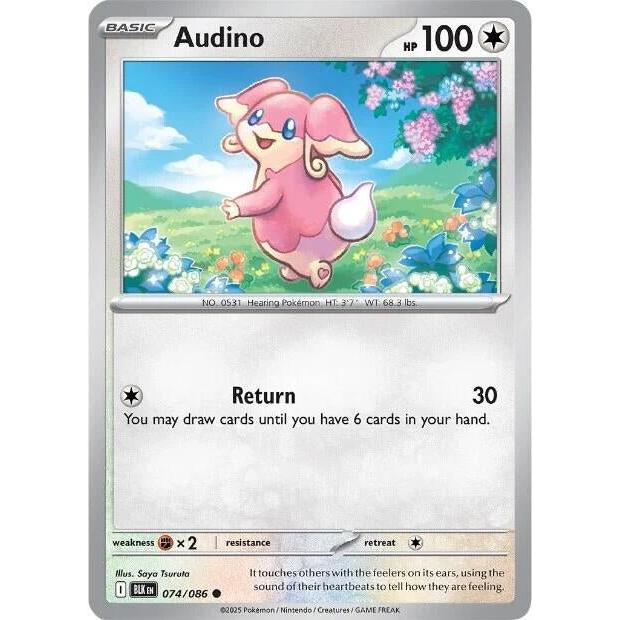 Pokemon Audino (074/086) (SV: Black Bolt) by LAB7 Malta, Europe