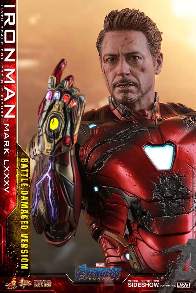Avengers: Endgame MMS Diecast Action Figure 1/6 Iron Man Mark LXXXV Battle Damaged Ver. 32 cm by LAB7 Malta, Europe