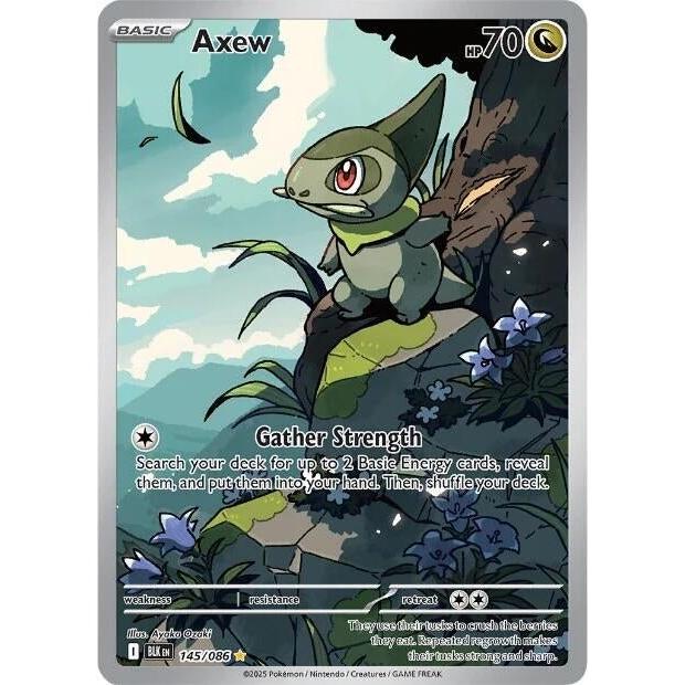 Pokemon Axew (145/086) (SV: Black Bolt) by LAB7 Malta, Europe