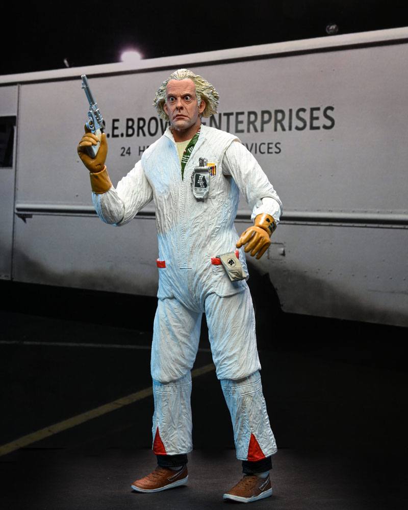 Back to the Future Action Figure Ultimate Doc Brown (1985) 18 cm by LAB7 Malta, Europe