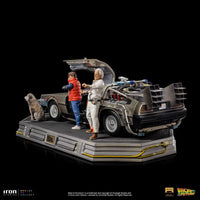 Back to the Future Art Scale Statue 1/10 DeLorean Full Set 23 cm by LAB7 Malta, Europe