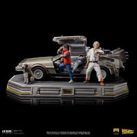 Back to the Future Art Scale Statue 1/10 DeLorean Full Set 23 cm by LAB7 Malta, Europe