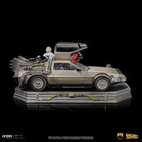 Back to the Future Art Scale Statue 1/10 DeLorean Full Set 23 cm by LAB7 Malta, Europe