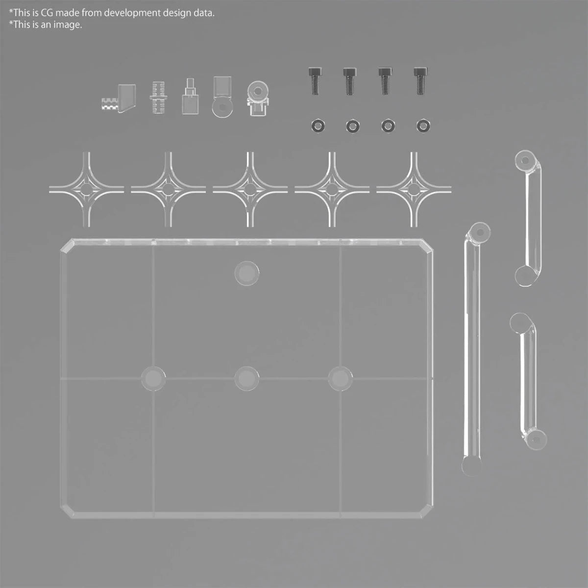 Bandai Action Base 8 Clear Color – Display Stand for Gunpla & Model Kits in Malta | LAB7