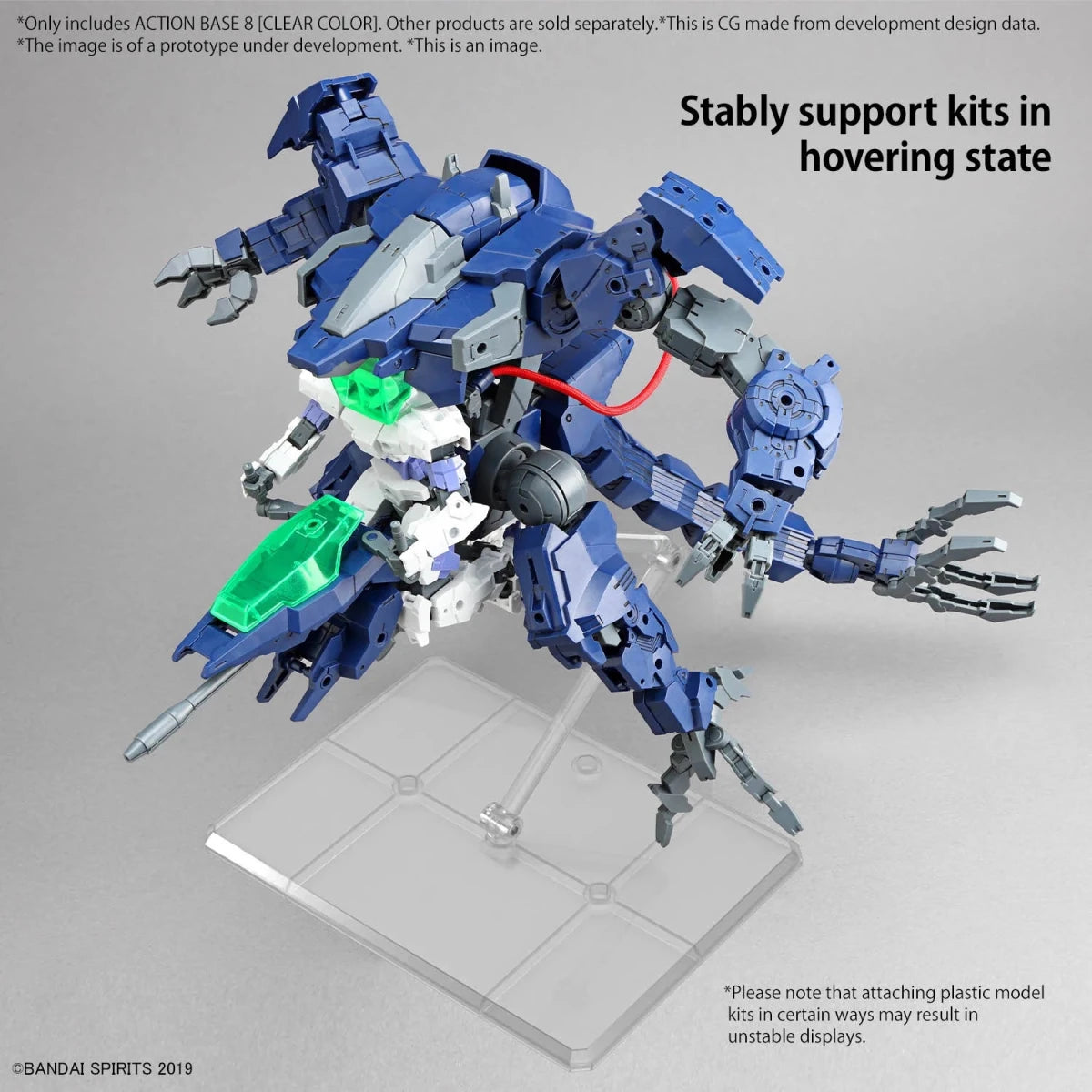 Bandai Action Base 8 Clear Color – Display Stand for Gunpla & Model Kits in Malta | LAB7