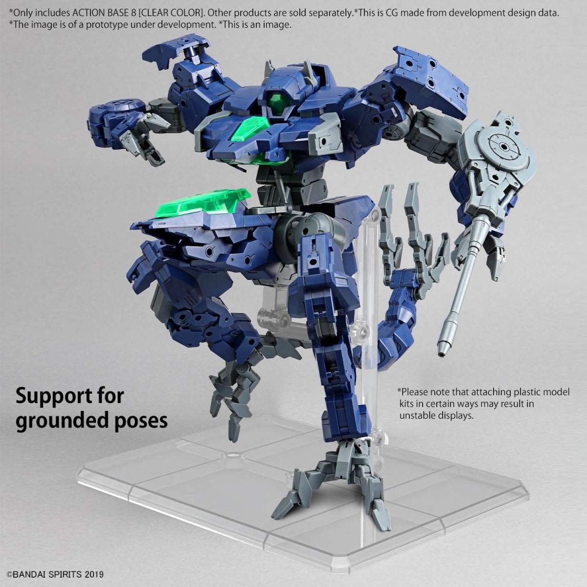Bandai Action Base 8 Clear Color – Display Stand for Gunpla & Model Kits in Malta | LAB7
