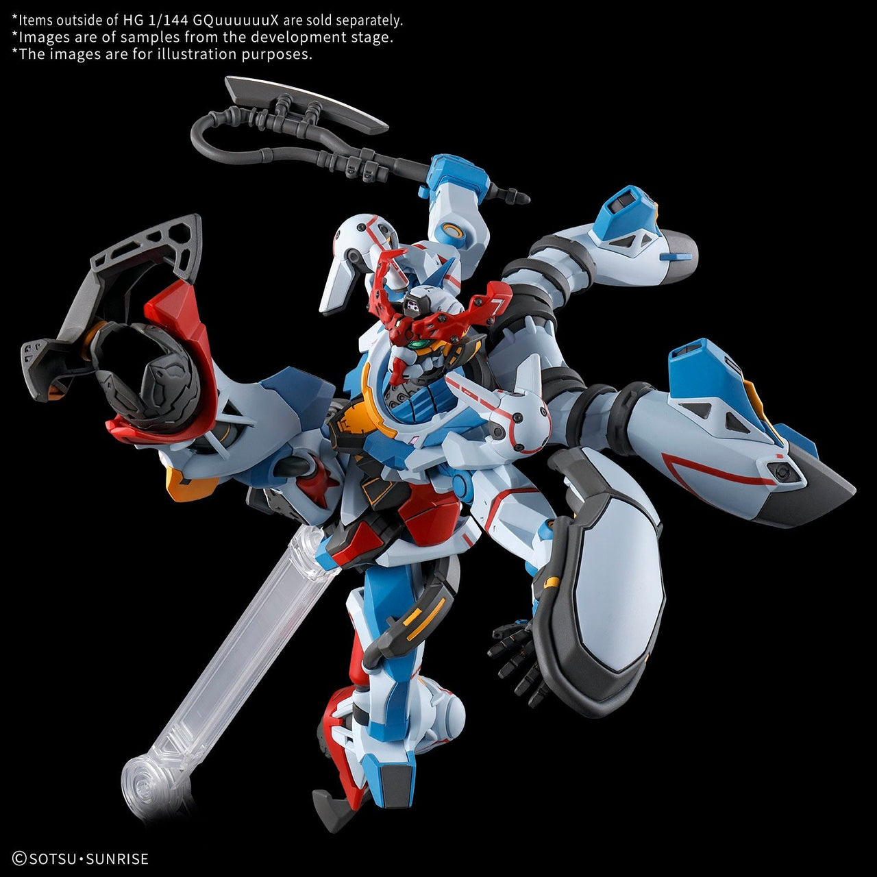 Bandai Gundam HG 1/144 GQuuuuuuX Model Kit by LAB7 Malta, Europe