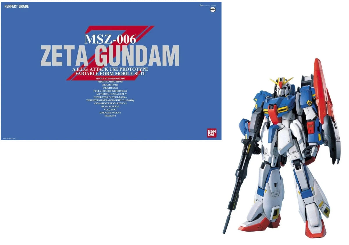 Bandai GUNDAM PG Zeta MSZ-006 Model Kit – 1/60 Scale