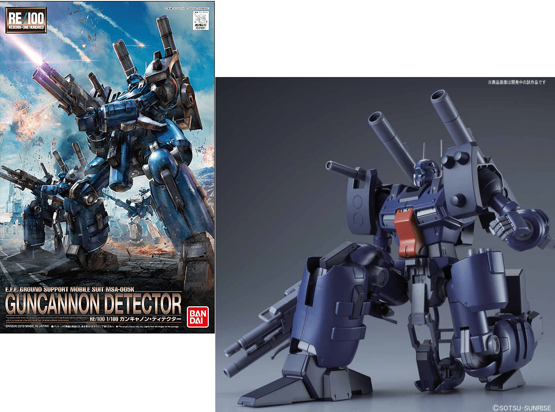 Bandai GUNDAM RE/100 1/100 Guncannon Detector – Model Kit in Malta | LAB7