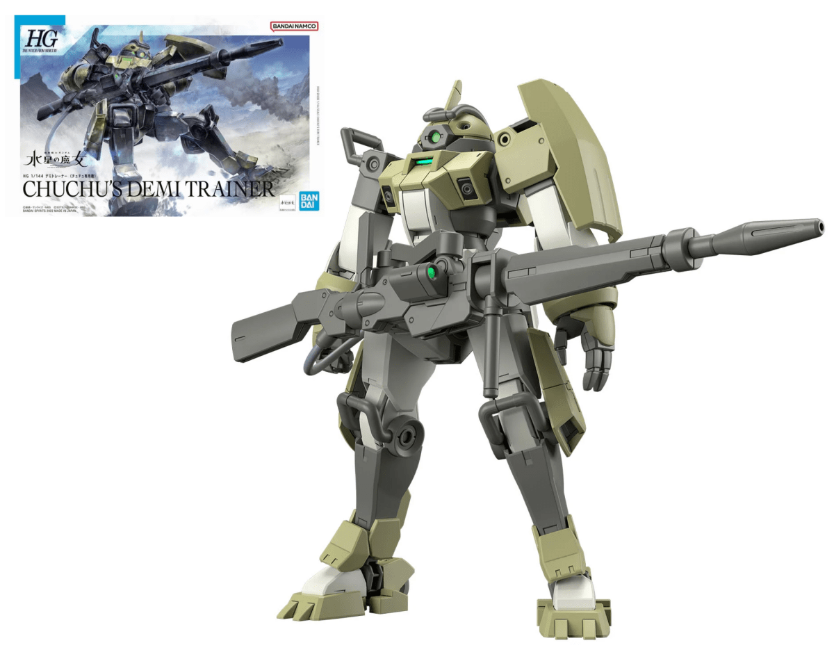 Kit modello Bandai HG 1/144 Demi Trainer di Chuchu