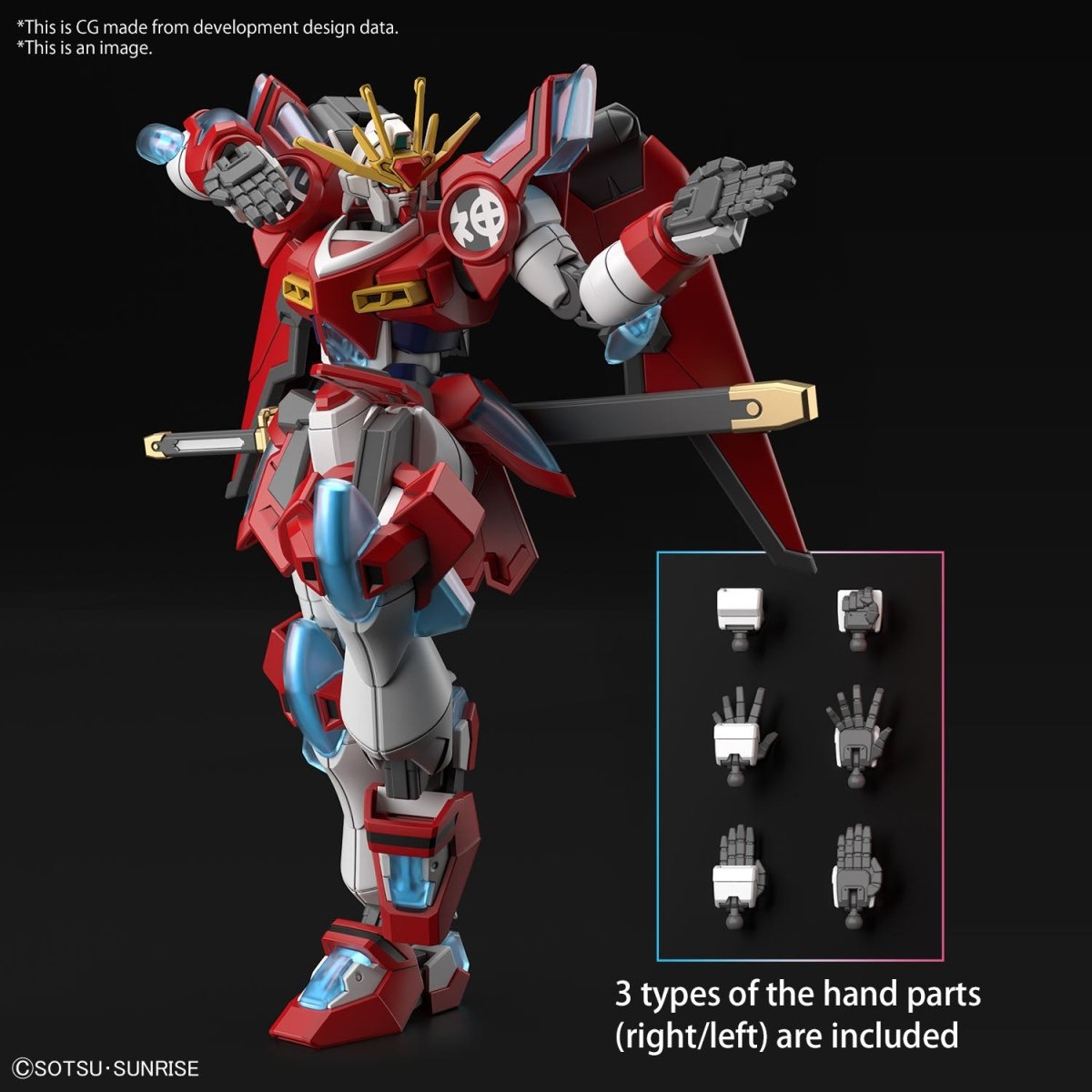 Bandai HG 1/144 Shin Burning Gundam – Gundam Build Metaverse Model Kit in Malta | LAB7