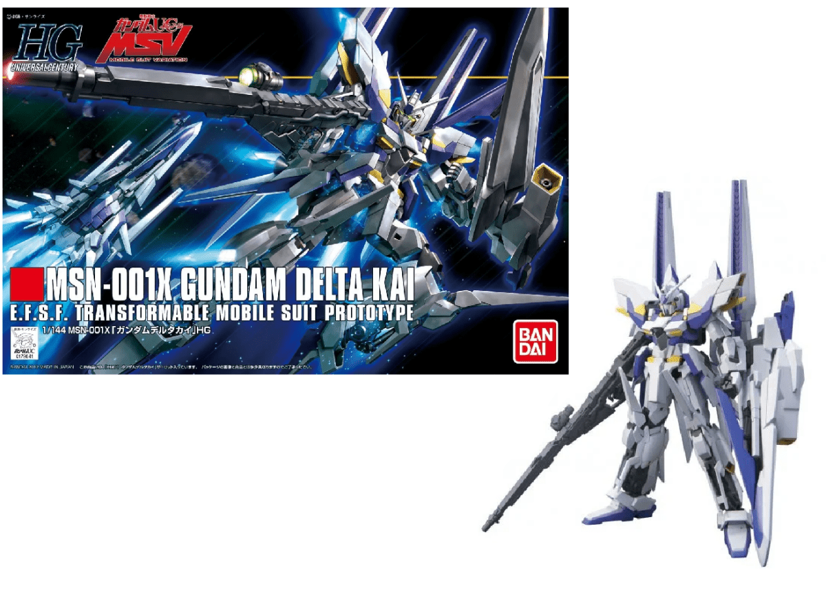 Bandai HGUC 1/144 MSN-001X Delta Kai Gundam – High Grade Universal Century Model Kit in Malta | LAB7