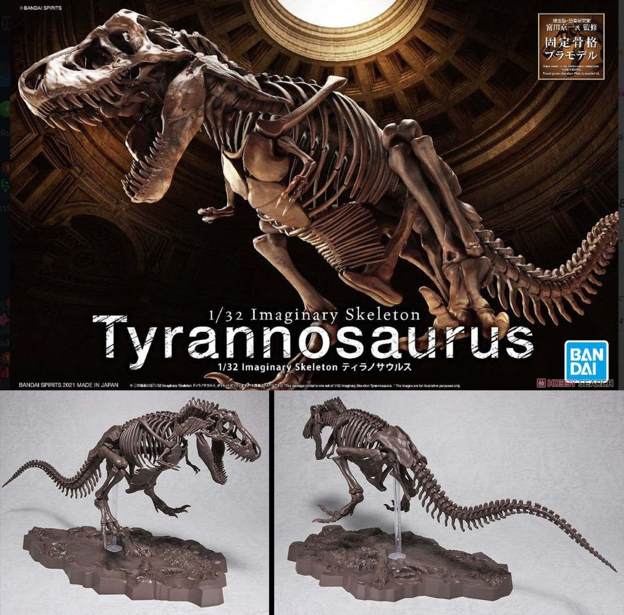 Imaginärer Skelett-Tyrannosaurus 1/32 Modellbausatz