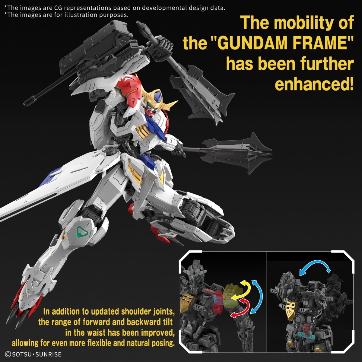 GUNDAM – MG 1/100 Gundam Barbatos Lupus Model Kit by Bandai available from LAB7 Malta