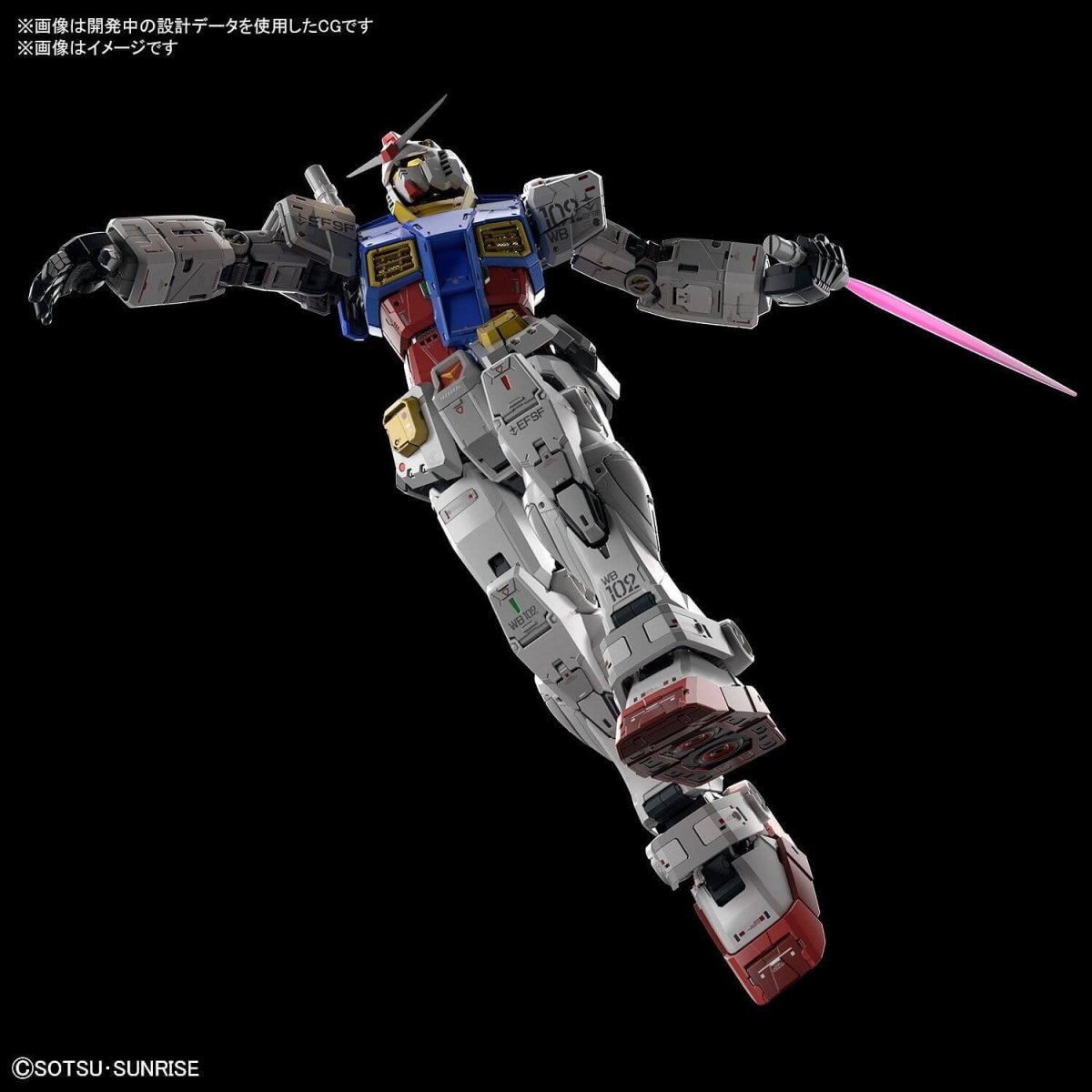 Bandai Gunpla PG 1/60 Unleashed RX-78-2 Gundam Modellbausatz 