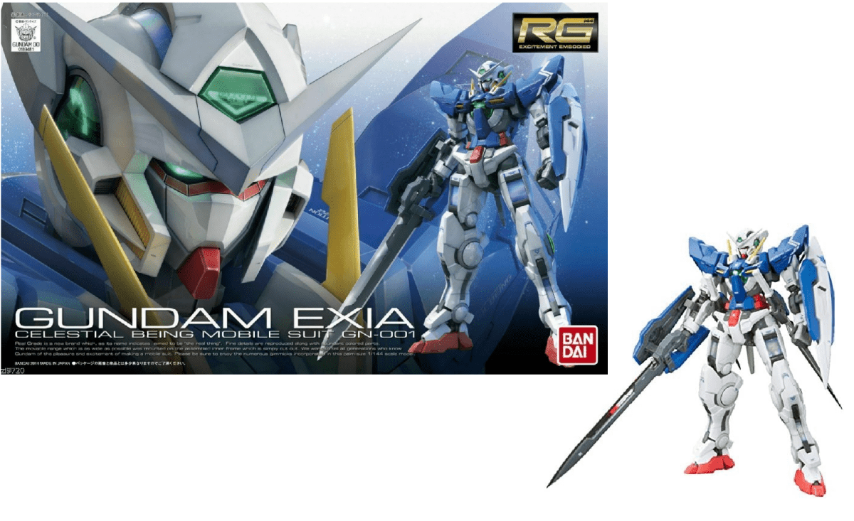 Bandai RG 1/144 Gundam Exia GN-001 Model Kit – 00 Series in Malta | LAB7