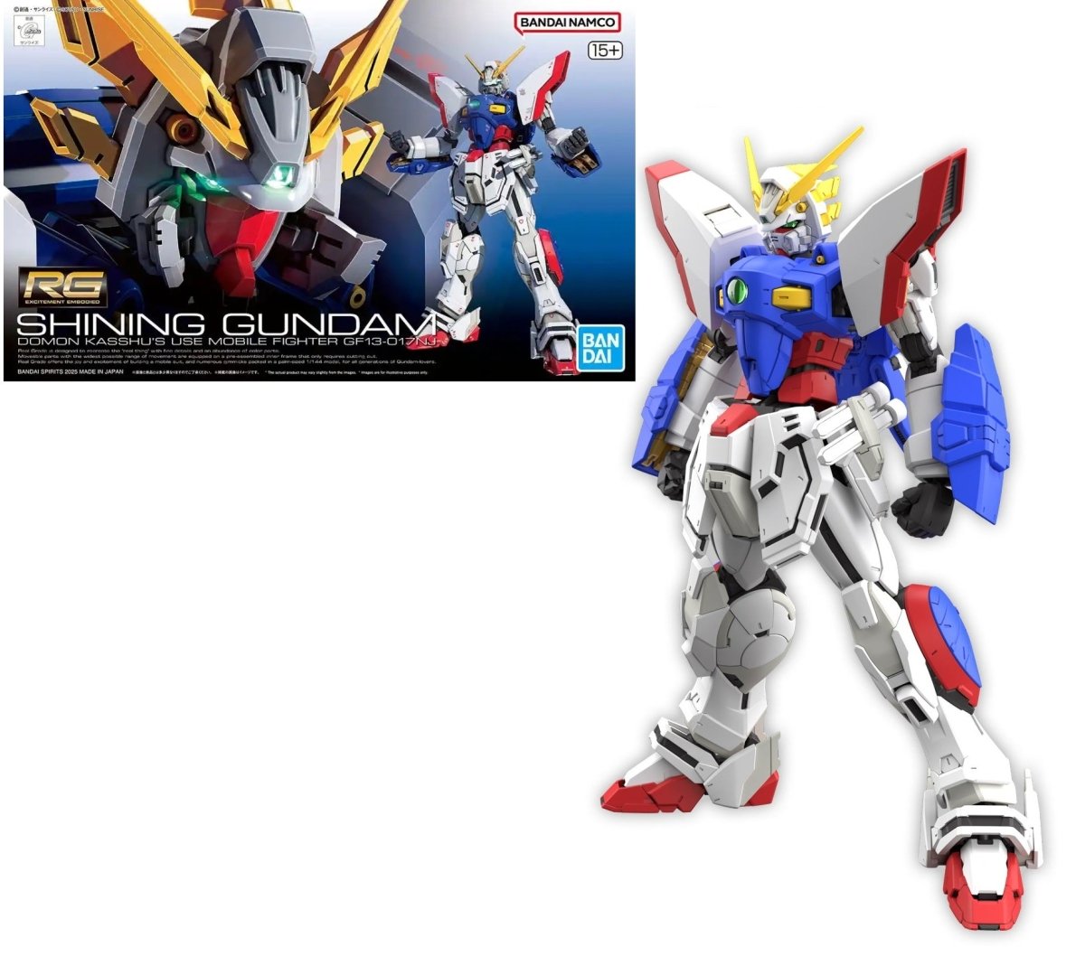 Bandai RG 1/144 Shining Gundam Model Kit – Mobile Fighter G Gundam in Malta | LAB7