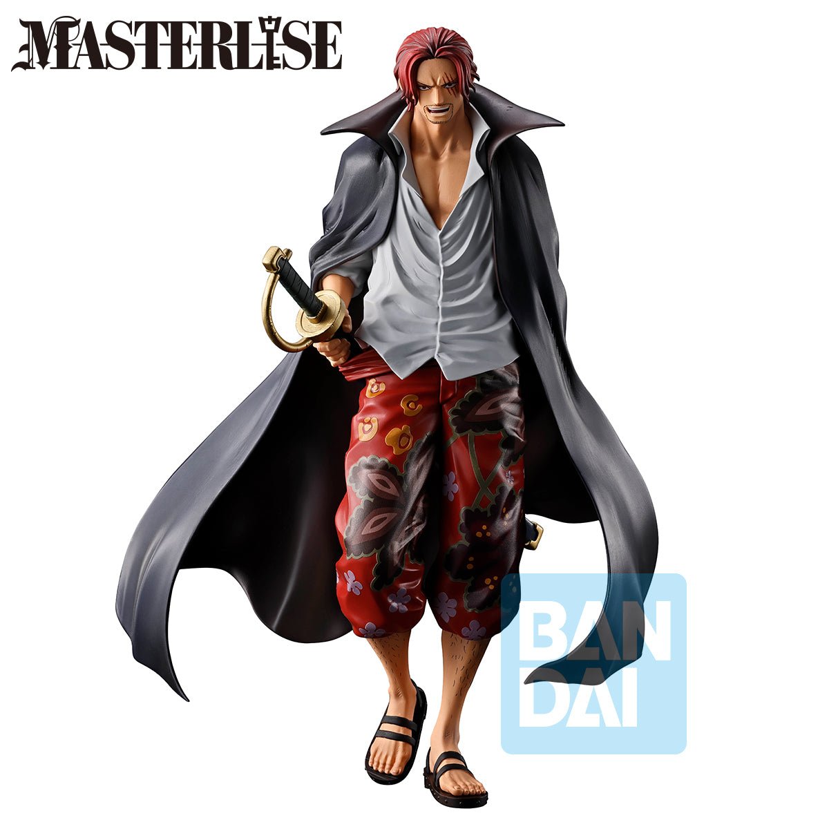 Banpresto One Piece Red Hair Shanks Ichibansho Red Hair Pirates Last Battle MASTERLISE Figure 21cm