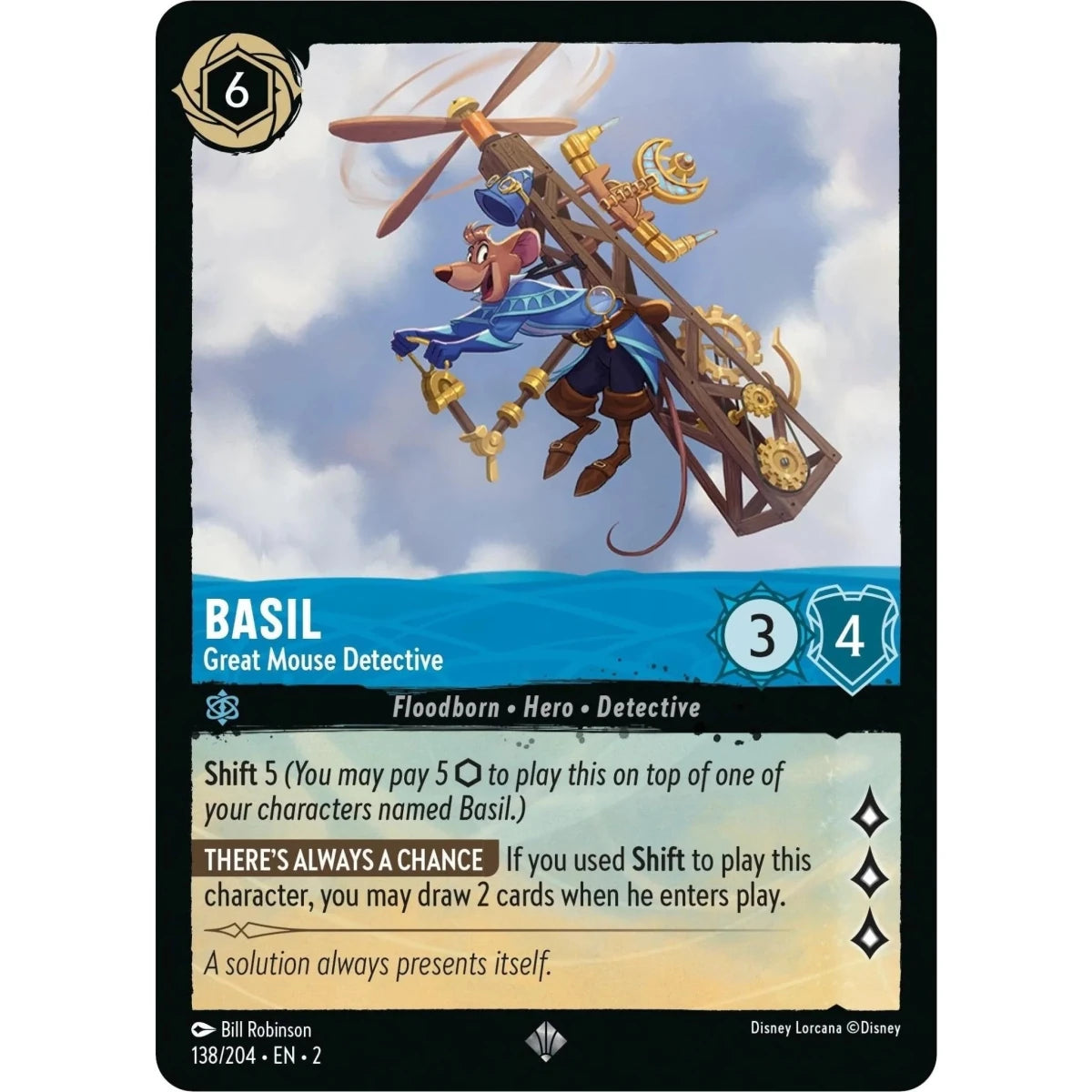Basil - Great Mouse Detective (138/204) (Rise of the Floodborn) in Malta | LAB7